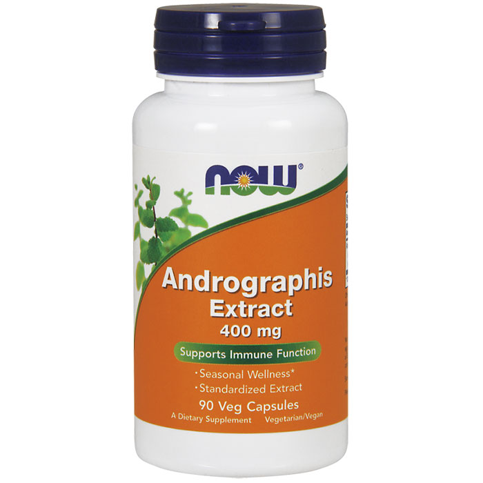 NOW Foods Andrographis Extract 400 mg, 90 Vcaps, NOW Foods