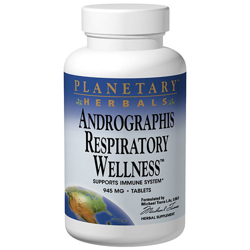 Andrographis Respiratory Wellness, 60 Tablets, Planetary Herbals