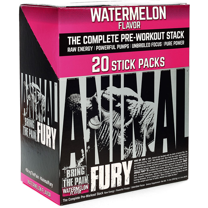 Animal Fury Stick Pack Box, 20 Stick Packs, Universal Nutrition