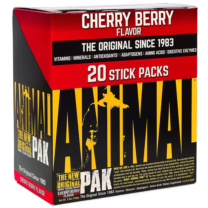 Animal Pak Powder Stick Pack Box, 20 Stick Packs, Universal Nutrition