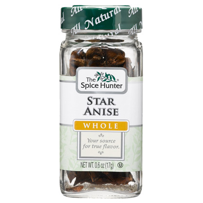 Anise, Star, Whole, 0.6 oz x 6 Bottles, Spice Hunter