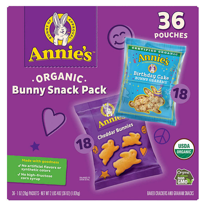 Annies Homegrown Organic Bunny Fruit Snacks Variety Pack, 42 Count