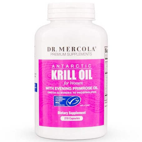 Antarctic Krill Oil for Women, Value Size, 270 Capsules, Dr. Mercola