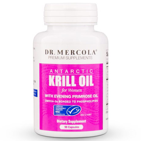 Antarctic Krill Oil for Women, 90 Capsules, Dr. Mercola