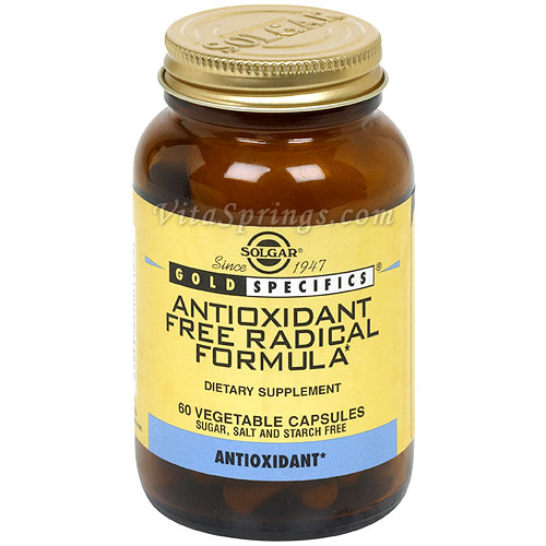 Antioxidant Free Radical Formula, Gold Specifics, 60 Vegetable Capsules, Solgar