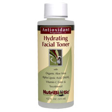 Antioxidant Properties Hydrating Facial Toner, 4.2 oz, NutriBiotic