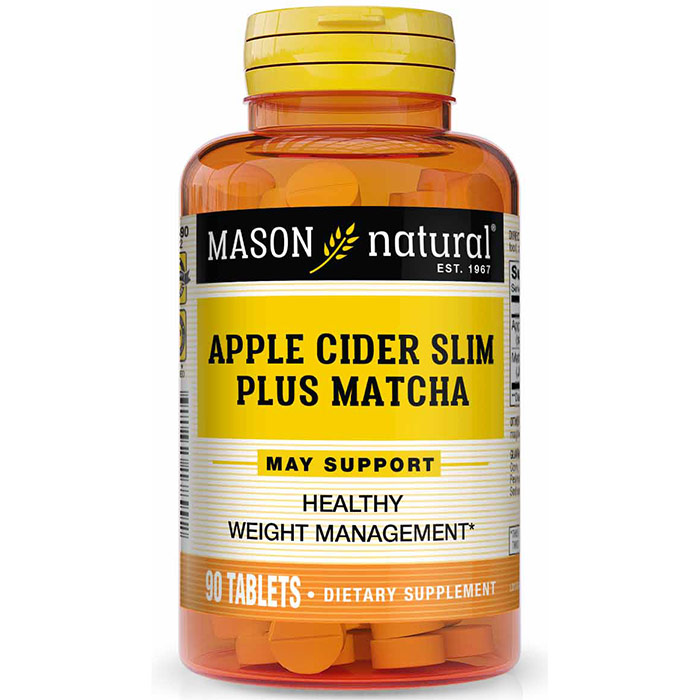 Apple Cider Slim Plus Matcha, 90 Tablets, Mason Natural