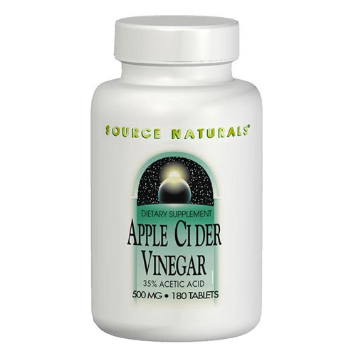 Apple Cider Vinegar 500mg 180 Tablets from Source Naturals