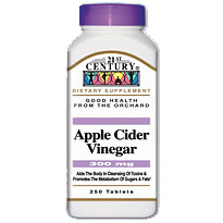 Apple Cider Vinegar 300 mg 250 Tablets, 21st Century Health Care