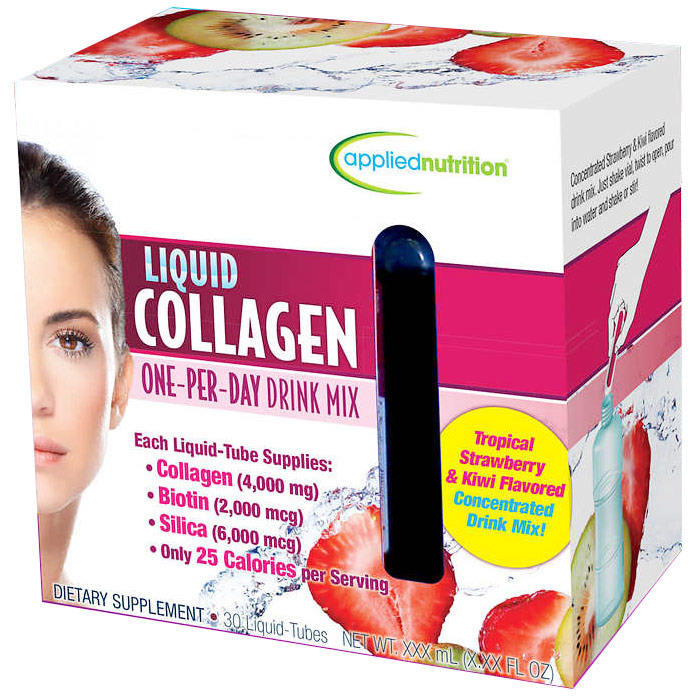 Applied Nutrition Liquid Collagen Drink Mix 4000 mg, 30 Tubes