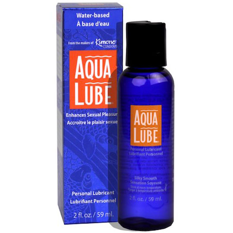 Aqua Lube Personal Lubricant Liquid Water-Based, 2 oz