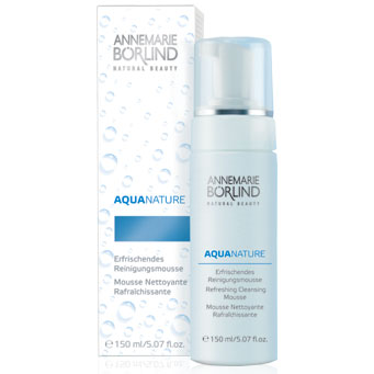 AquaNature Refreshing Cleansing Mousse, Facial Wash, 5.07 oz, AnneMarie Borlind