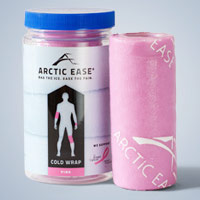 Arctic Ease Arctic Ease Cold Therapy Wrap, Reuseable Cryotherapy Wrap, 4 x 60 Inch, Pink