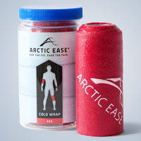 Arctic Ease Arctic Ease Cold Therapy Wrap, Reuseable Cryotherapy Wrap, 4 x 60 Inch, Red