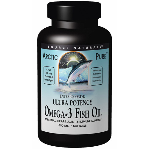 ArcticPure Ultra Fish Oil Enteric-Coated, 120 Softgels, Source Naturals