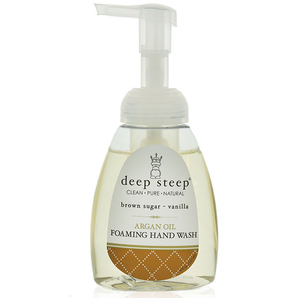 Argan Oil Foaming Hand Wash - Brown Sugar Vanilla, 8 oz, Deep Steep