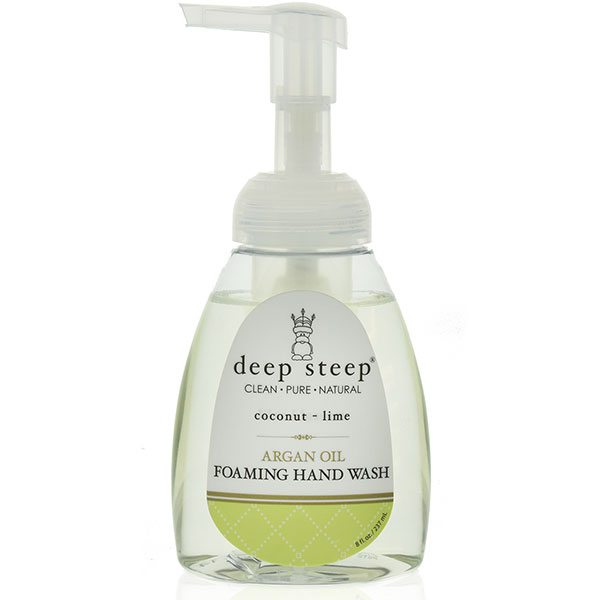Argan Oil Foaming Hand Wash - Coconut Lime, 8 oz, Deep Steep