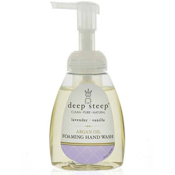 Argan Oil Foaming Hand Wash - Lavender Vanilla, 8 oz, Deep Steep