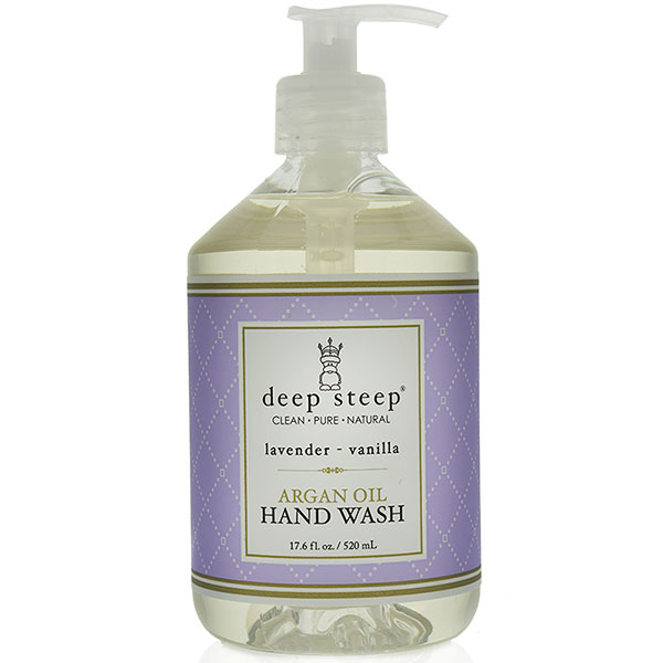 Argan Oil Liquid Hand Wash - Lavender Vanilla, 17 oz, Deep Steep