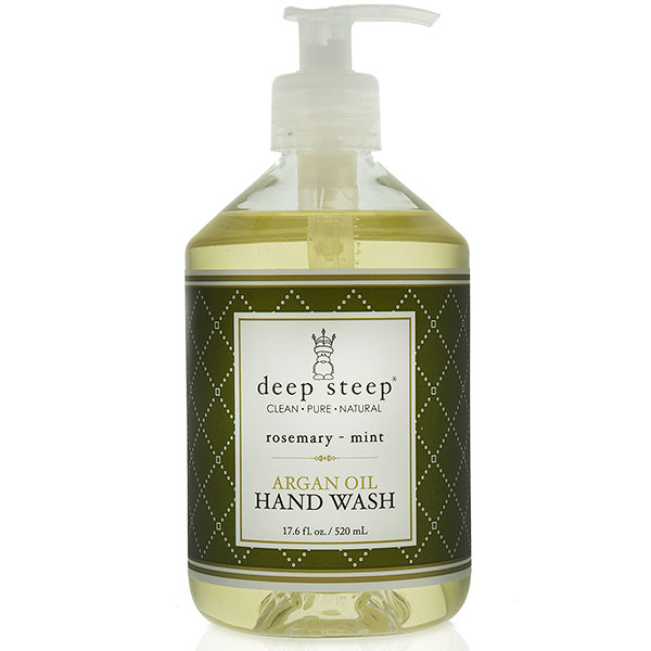 Argan Oil Liquid Hand Wash - Rosemary Mint, 17 oz, Deep Steep