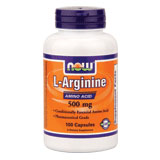 Arginine 500 mg, 100 Capsules, NOW Foods
