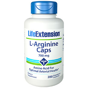 L-Arginine Caps 700 mg, 200 Vegetarian Capsules, Life Extension