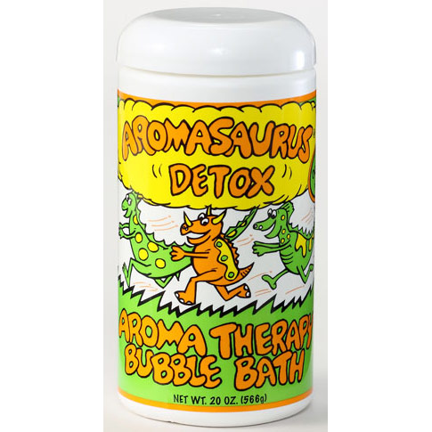 Aromasaurus Detox, Kids Aroma Therapy Bubble Bath, Grapefruit & Green Tea, 20 oz, Abra Therapeutics