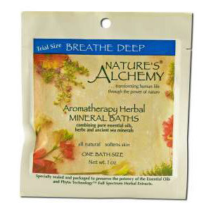 Aromatherapy Herbal Mineral Baths, Breathe Deep, 1 oz, Natures Alchemy