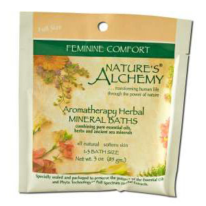 Nature's Alchemy Aromatherapy Herbal Mineral Baths, Feminine Comfort, 3 oz, Nature's Alchemy