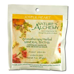 Aromatherapy Herbal Mineral Baths, Joyful Heart, 3 oz, Natures Alchemy