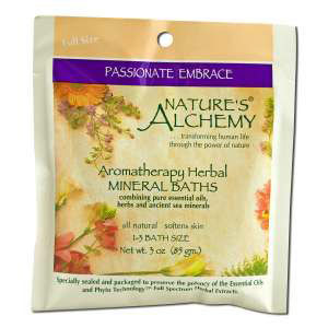 Nature's Alchemy Aromatherapy Herbal Mineral Baths, Passionate Embrace, 3 oz, Nature's Alchemy