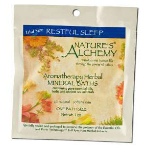 Aromatherapy Herbal Mineral Baths, Restful Sleep, 1 oz, Natures Alchemy