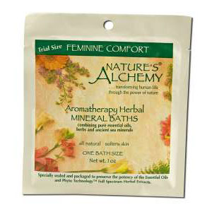 Nature's Alchemy Aromatherapy Herbal Mineral Baths, Feminine Comfort, 1 oz, Nature's Alchemy