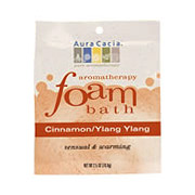 Aromatherapy Foam Bath Cinnamon Ylang, 2.5 oz Pouch, Aura Cacia