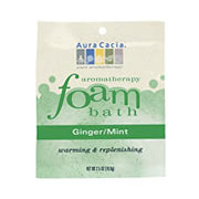 Aromatherapy Foam Bath Ginger Mint, 2.5 oz Pouch, Aura Cacia