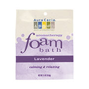 Aromatherapy Foam Bath Lavender, 2.5 oz Pouch, Aura Cacia