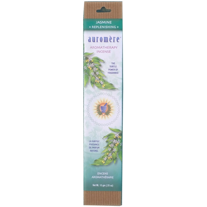 Auromere Aromatherapy Incense Jasmine, 10 g 12 Pack, Auromere