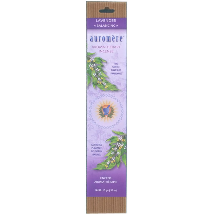 Auromere Aromatherapy Incense Lavender, 10 g 12 Pack, Auromere