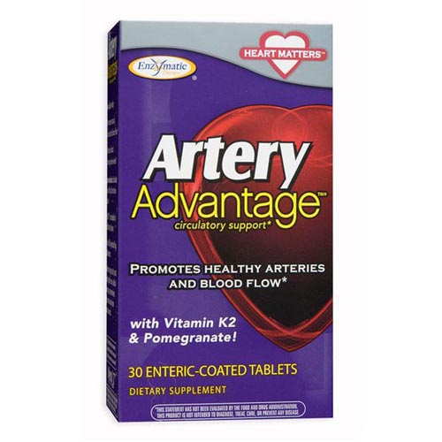 Enzymatic Therapy Artery Advantage, 30 Enteric Coated Tablets, Enzymatic Therapy