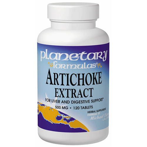 Artichoke Extract Full Spectrum 500mg 60 tabs, Planetary Herbals