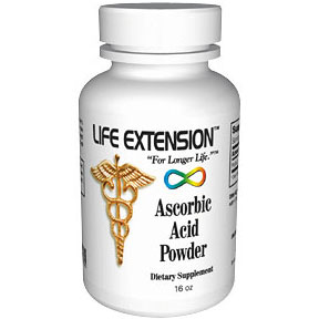 Ascorbic Acid Powder, 16 oz, Life Extension