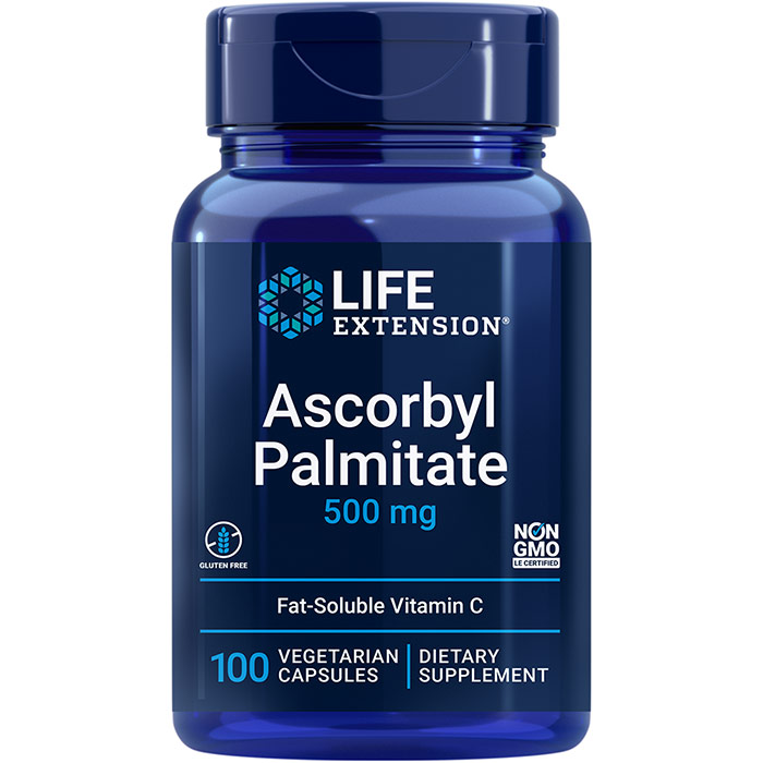 Ascorbyl Palmitate Caps 500 mg, 100 Capsules, Life Extension