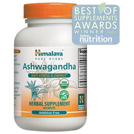 Ashwagandha, Anti-Stress & Energy, 60 Caplets, Himalaya Herbal Healthcare