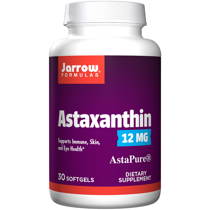 Astaxanthin 12 mg, 30 Softgels, Jarrow Formulas