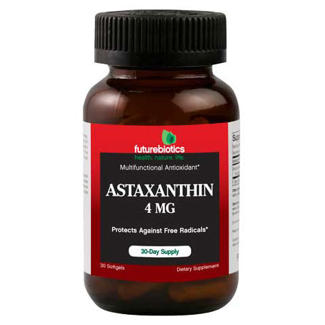 Astaxanthin 4 mg, 30 Softgels, FutureBiotics
