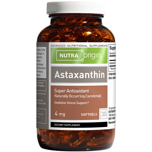 NutraOrigin Astaxanthin 4 mg, 30 Softgels, NutraOrigin