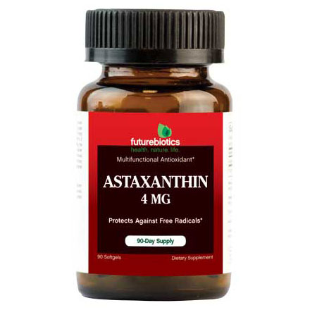 Astaxanthin 4 mg, 90 Softgels, FutureBiotics