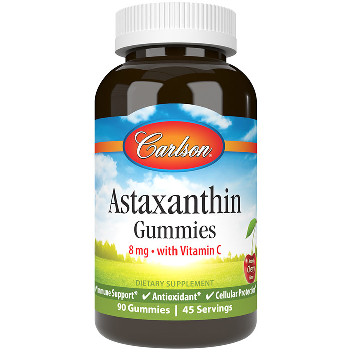 Astaxanthin Gummies, Value Size, 90 Gummies, Carlson Labs