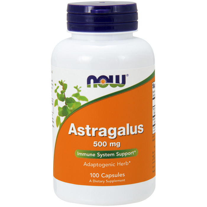 Astragalus Root 500mg 100 Capsules, NOW Foods