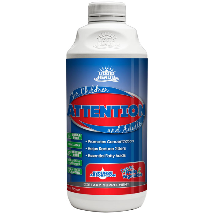 Attention Liquid Supplement, 8 oz, Liquid Health